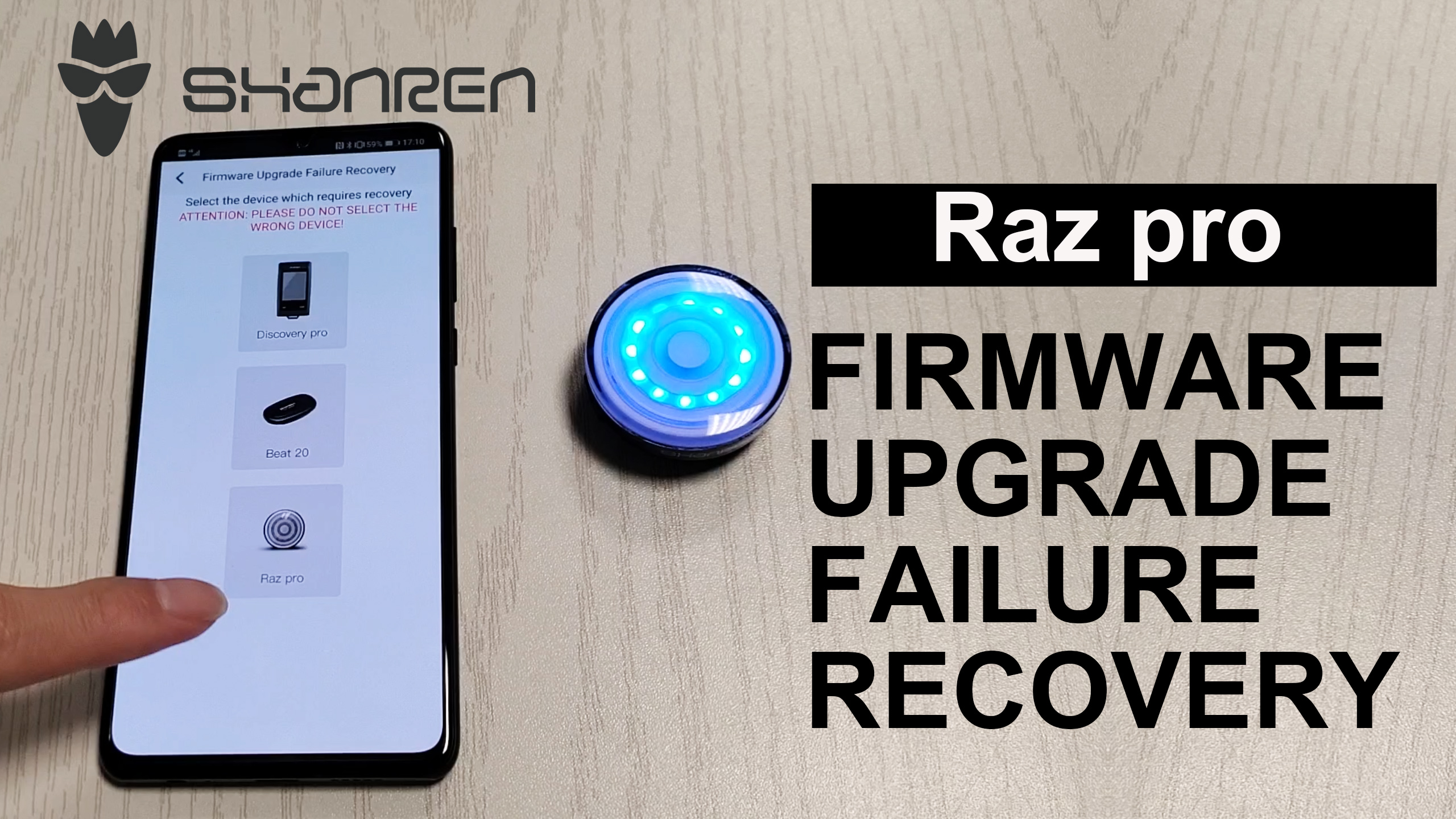 Raz pro firmware recovery